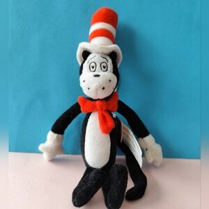 3/$30💜Vintage 2003 Dr. Seuss Cat in The Hat Plush Doll 8”